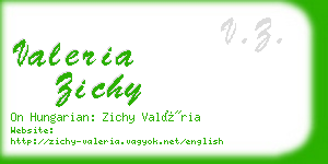 valeria zichy business card